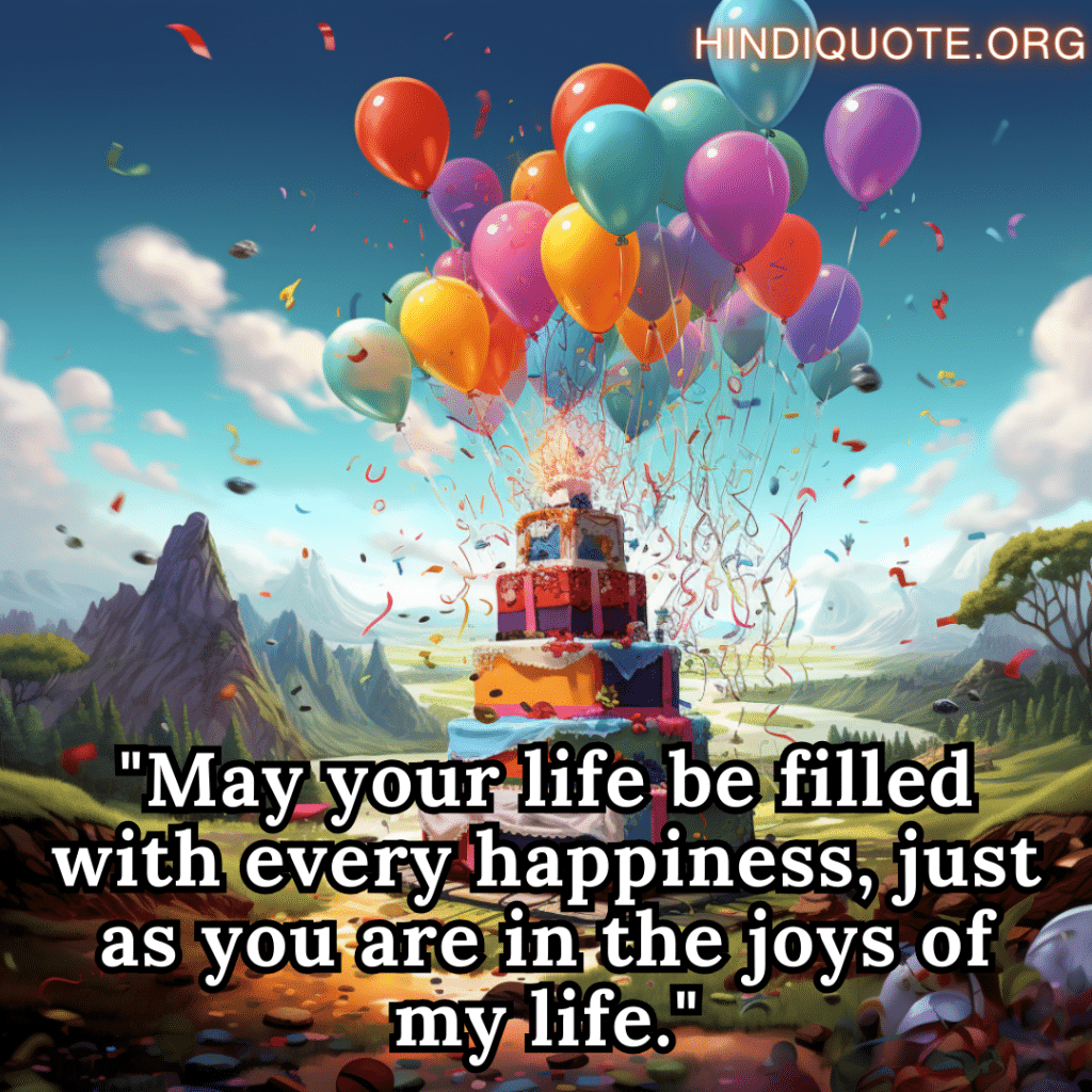 Brother Birthday Wishes In English "May your life be filled with every happiness, just as you are in the joys of my life."