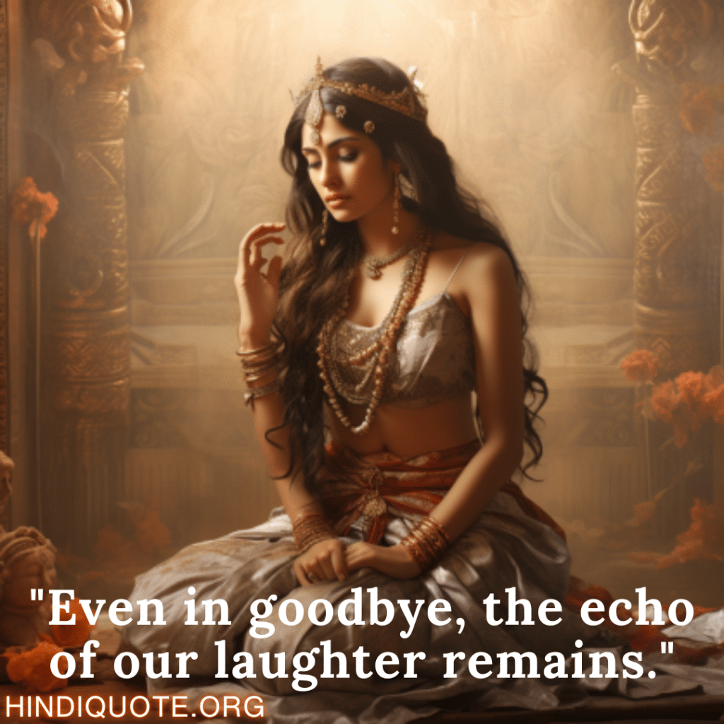 Breakup Shayari In English "Even in goodbye, the echo of our laughter remains."