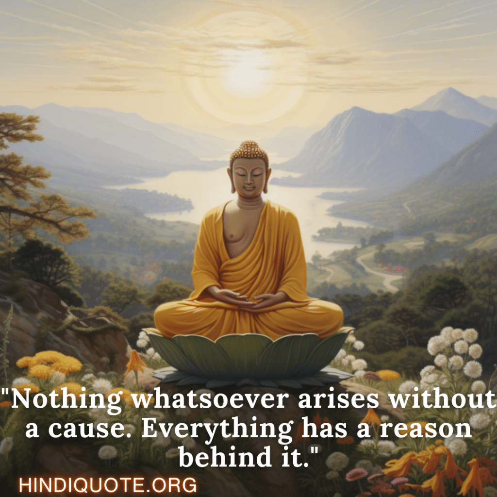 Motivational Quotes In English By Nagarjuna "Nothing whatsoever arises without a cause. Everything has a reason behind it." - Nagarjuna