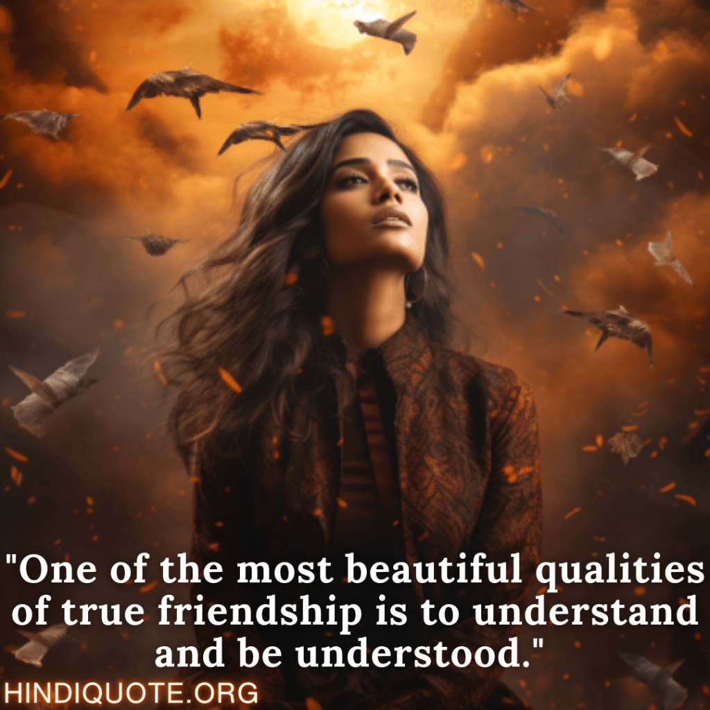 Attitude Quotes "One of the most beautiful qualities of true friendship is to understand and be understood."