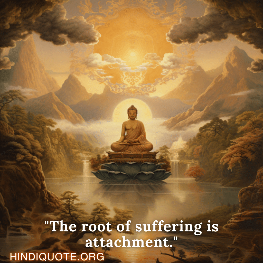 "The root of suffering is attachment." - Nagarjuna 