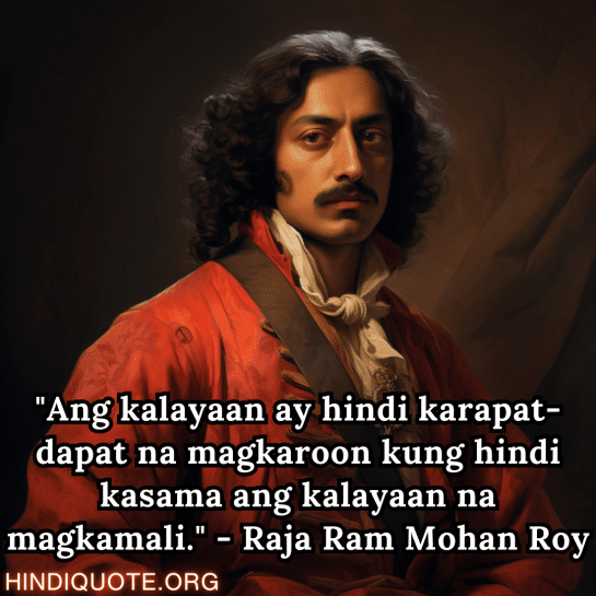 Top 10 Motivational Quotes In Tagalog By Raja Ram Mohan Roy Sampung ...