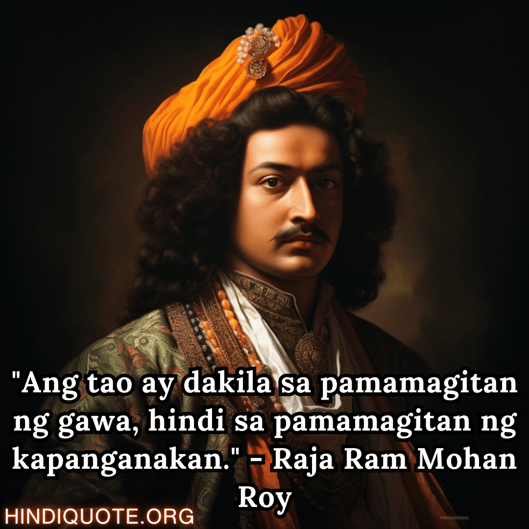 Top 10 Motivational Quotes In Tagalog By Raja Ram Mohan Roy Sampung ...