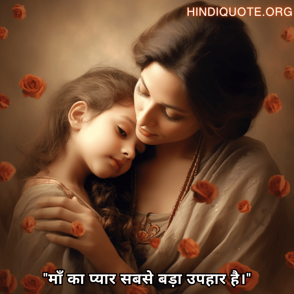 "माँ का प्यार सबसे बड़ा उपहार है।"