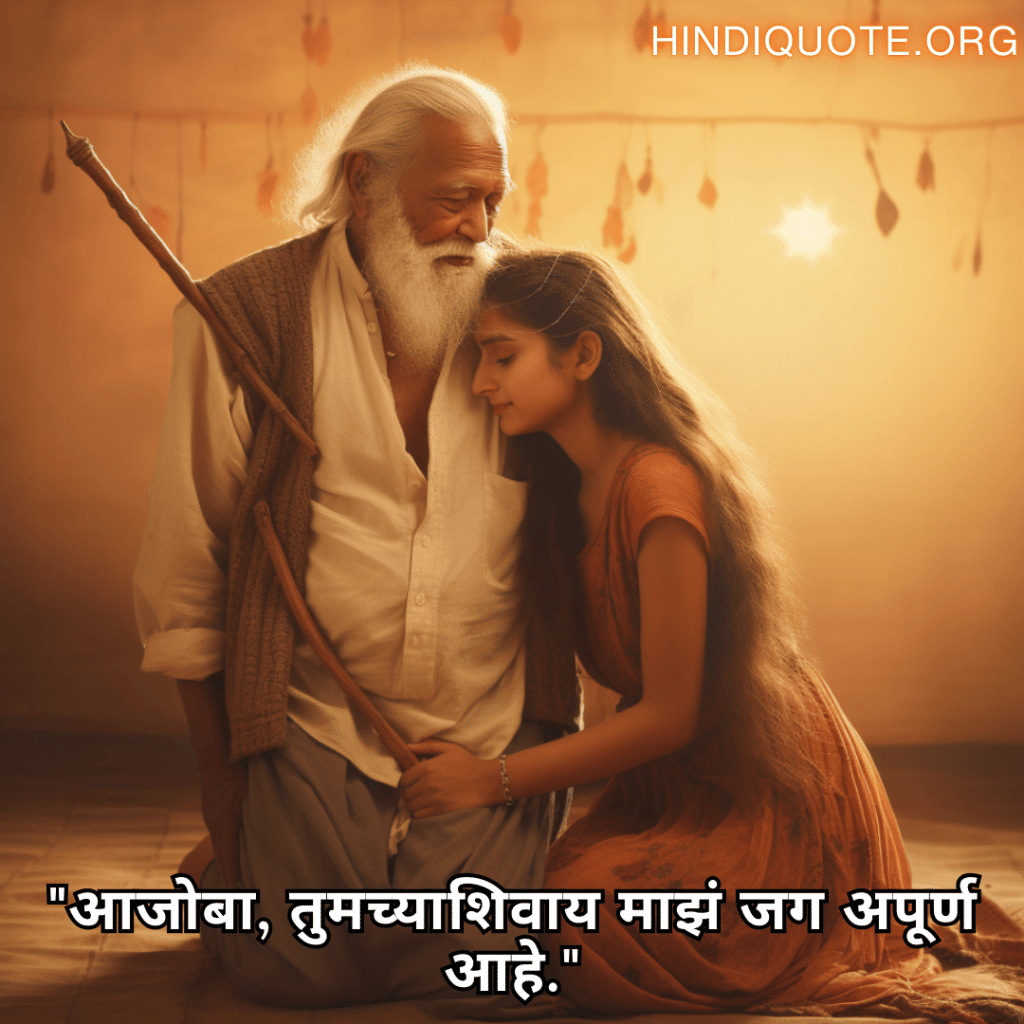 "आजोबा, तुमच्याशिवाय माझं जग अपूर्ण आहे."