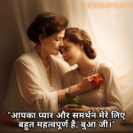 "आपका प्यार और समर्थन मेरे लिए बहुत महत्वपूर्ण है, बुआ जी।"