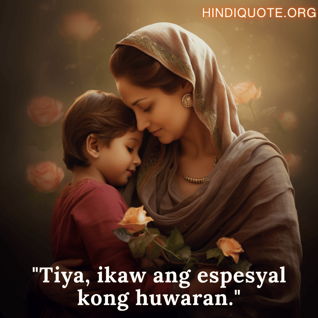 "Tiya, ikaw ang espesyal kong huwaran."