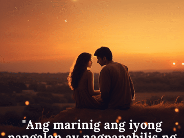 "Ang marinig ang iyong pangalan ay nagpapabilis ng pintig ng aking puso."