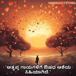 Alone Quotes In Kannada For Hope And Healing "ಅತೃಪ್ತ ಗಾಯಗಳಿಗೆ ಔಷಧ ಆಶೆಯ ಸಿಹಿಯಾಗಿದೆ."
