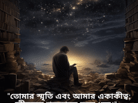"তোমার স্মৃতি এবং আমার একাকীত্ব; জীবনের শূন্যতাকে তুলে ধরে।" - অমৃতা প্রীতম