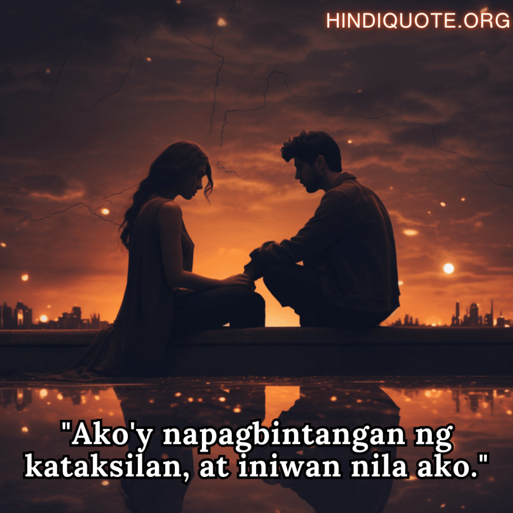 "Ako'y napagbintangan ng kataksilan, at iniwan nila ako."