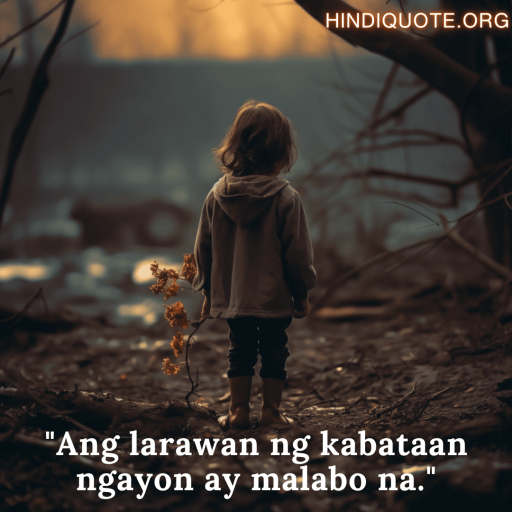 "Ang larawan ng kabataan ngayon ay malabo na."