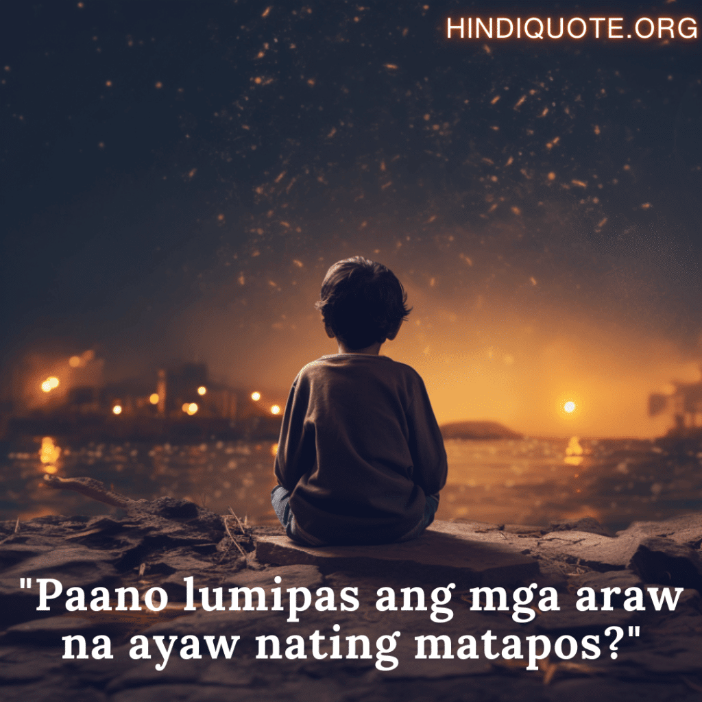 "Paano lumipas ang mga araw na ayaw nating matapos?"