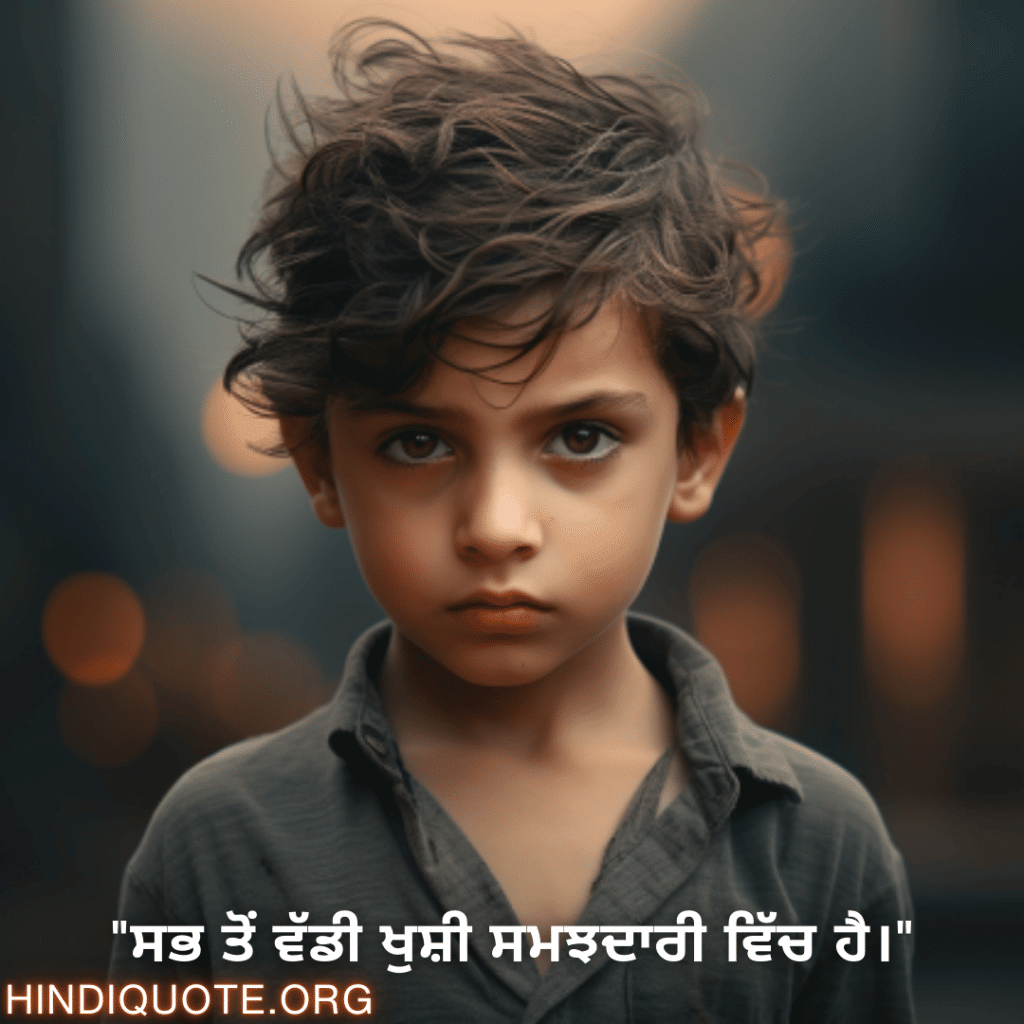 Understanding Attitude Status In Punjabi "ਸਭ ਤੋਂ ਵੱਡੀ ਖੁਸ਼ੀ ਸਮਝਦਾਰੀ ਵਿੱਚ ਹੈ।"