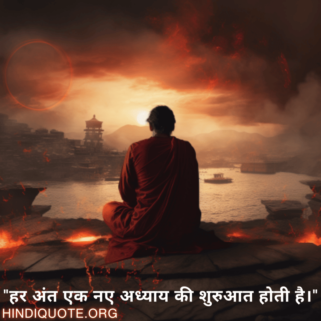Breakup Shayari On A Brighter Future "हर अंत एक नए अध्याय की शुरुआत होती है।"