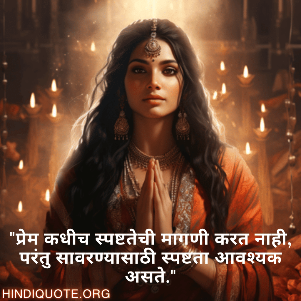 Breakup Quotes In Marathi On Understanding "प्रेम कधीच स्पष्टतेची मागणी करत नाही, परंतु सावरण्यासाठी स्पष्टता आवश्यक असते."