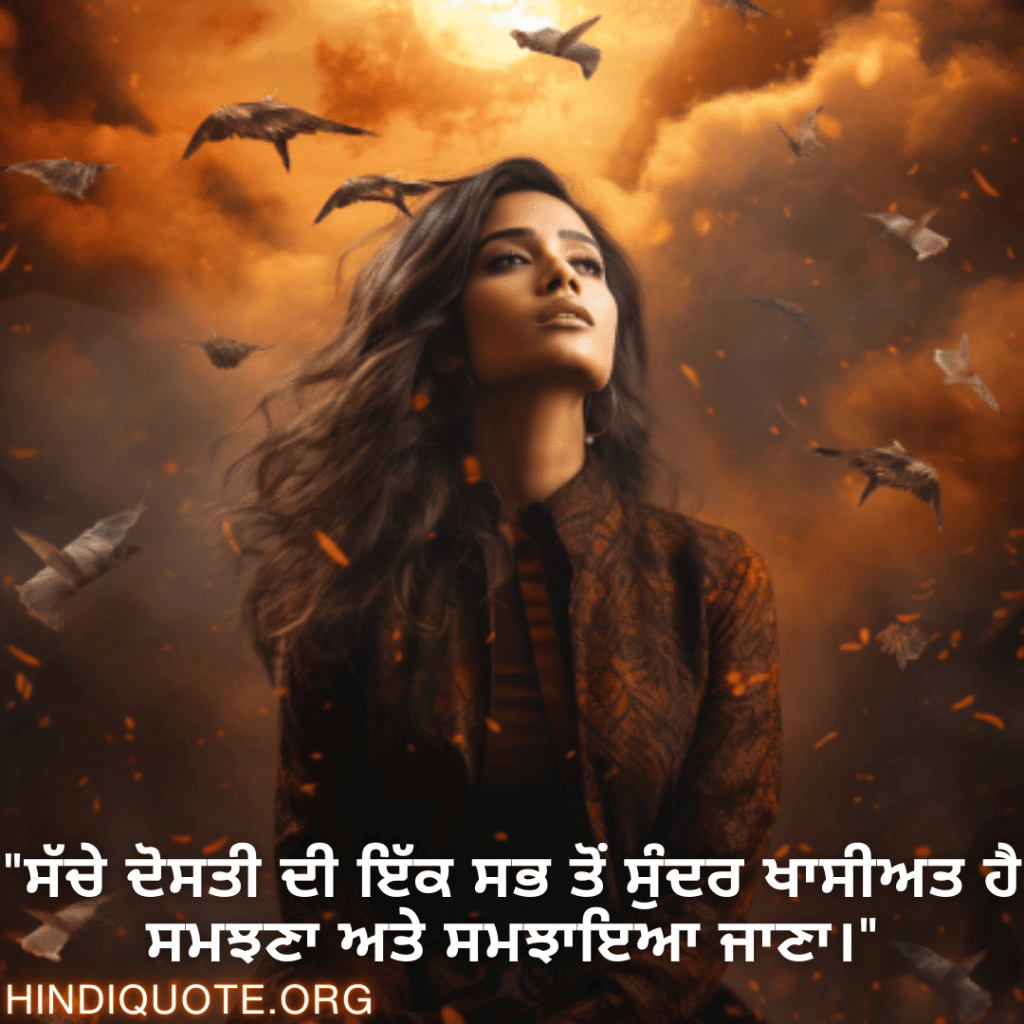 Understanding Attitude Status In Punjabi "ਸੱਚੇ ਦੋਸਤੀ ਦੀ ਇੱਕ ਸਭ ਤੋਂ ਸੁੰਦਰ ਖਾਸੀਅਤ ਹੈ ਸਮਝਣਾ ਅਤੇ ਸਮਝਾਇਆ ਜਾਣਾ।"