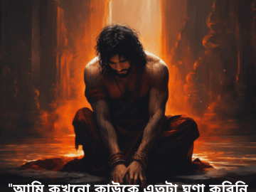 Breakup Quotes In Bengali On Deep Pain "আমি কখনো কাউকে এতটা ঘৃণা করিনি যে তার উপহার ফেরত দিই।"