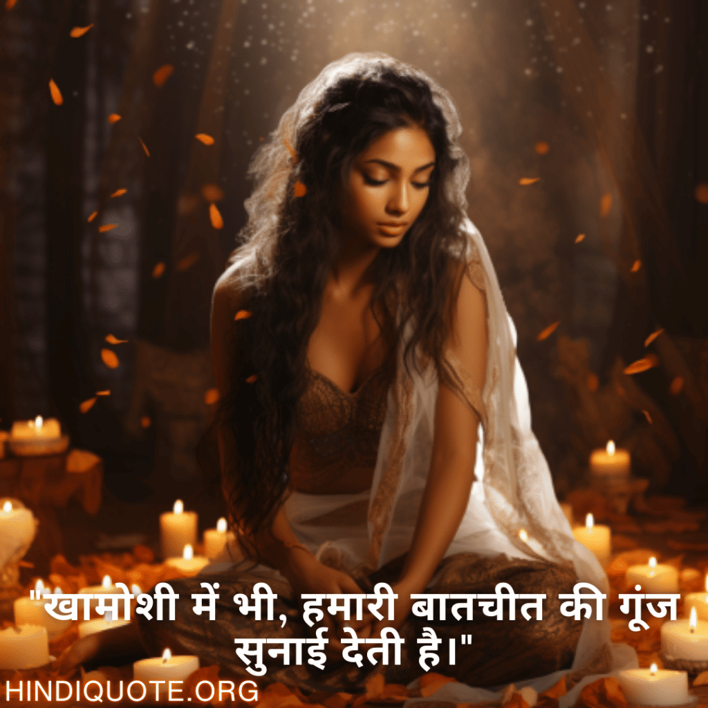 Breakup Shayari On Cherished Memories "खामोशी में भी, हमारी बातचीत की गूंज सुनाई देती है।"