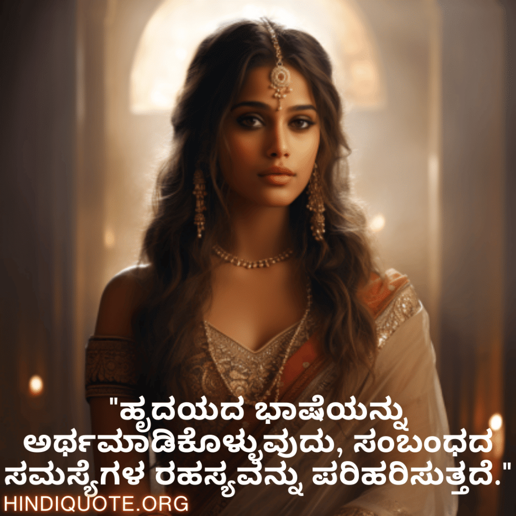 "ಹೃದಯದ ಭಾಷೆಯನ್ನು ಅರ್ಥಮಾಡಿಕೊಳ್ಳುವುದು, ಸಂಬಂಧದ ಸಮಸ್ಯೆಗಳ ರಹಸ್ಯವನ್ನು ಪರಿಹರಿಸುತ್ತದೆ."