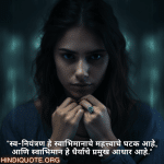 "स्व-नियंत्रण हे स्वाभिमानाचे महत्त्वाचे घटक आहे, आणि स्वाभिमान हे धैर्याचे प्रमुख आधार आहे."