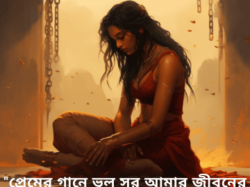 "প্রেমের গানে ভুল সুর আমার জীবনের শিক্ষার সুর তৈরি করেছে।"
