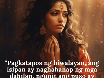 "Pagkatapos ng hiwalayan, ang isipan ay naghahanap ng mga dahilan, ngunit ang puso ay nagnanais ng pag-unawa."