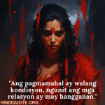 "Ang pagmamahal ay walang kondisyon, ngunit ang mga relasyon ay may hangganan."