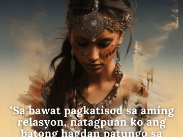 "Sa bawat pagkatisod sa aming relasyon, natagpuan ko ang batong hagdan patungo sa karunungan."