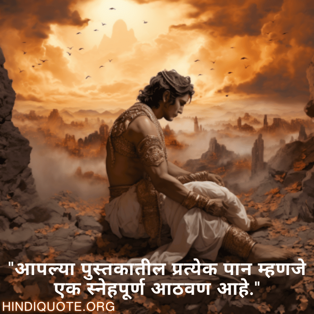 "आपल्या पुस्तकातील प्रत्येक पान म्हणजे एक स्नेहपूर्ण आठवण आहे."