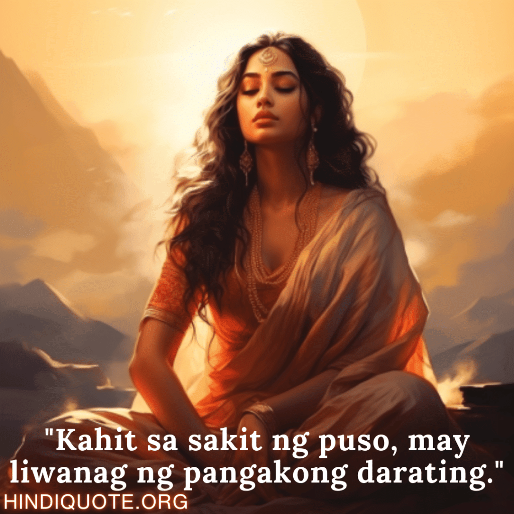 "Kahit sa sakit ng puso, may liwanag ng pangakong darating."