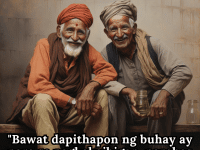 Friendship Quotes In Tagalog For Growing Old Together "Bawat dapithapon ng buhay ay para sa pagkakaibigan, parehas na sigla kahit sa katandaan."