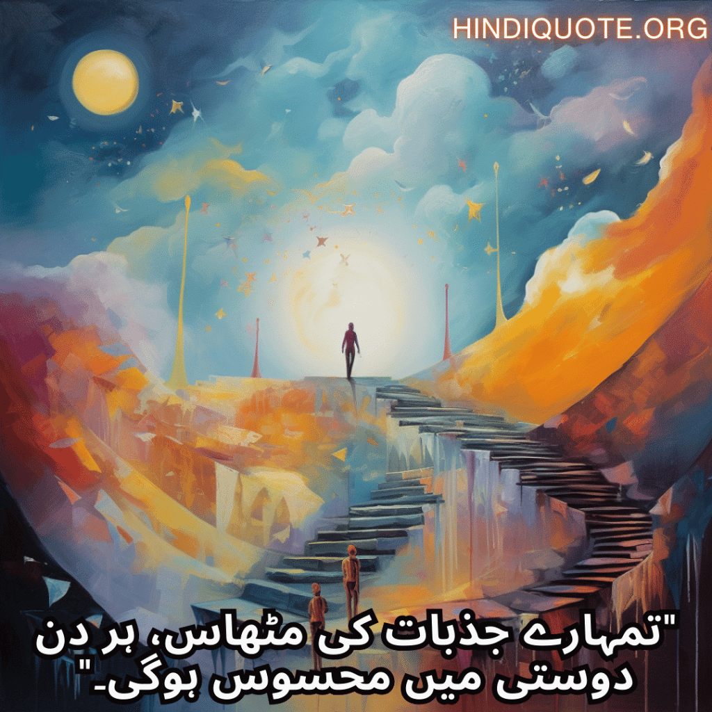 "تمہارے جذبات کی مٹھاس، ہر دن دوستی میں محسوس ہوگی۔"