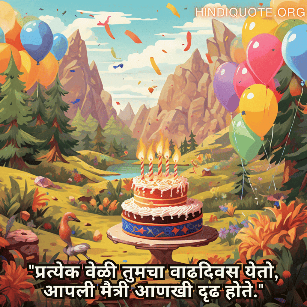 "प्रत्येक वेळी तुमचा वाढदिवस येतो, आपली मैत्री आणखी दृढ होते."