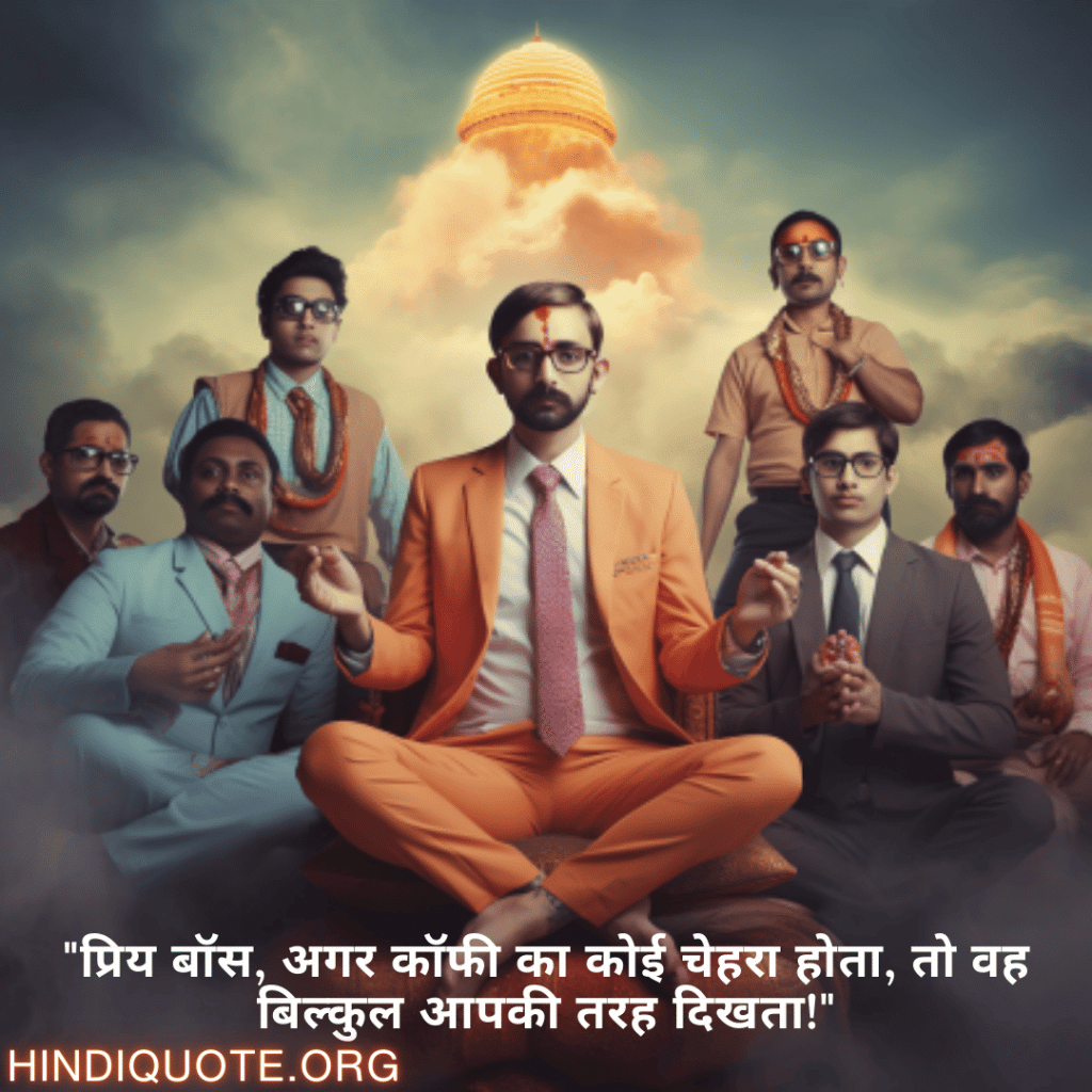 Funny Shayaris For Your Boss "प्रिय बॉस, अगर कॉफी का कोई चेहरा होता, तो वह बिल्कुल आपकी तरह दिखता!"