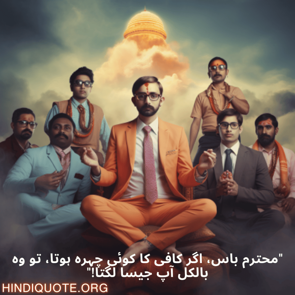 Funny Poetry Urdu For Your Boss "محترم باس، اگر کافی کا کوئی چہرہ ہوتا، تو وہ بالکل آپ جیسا لگتا!"
