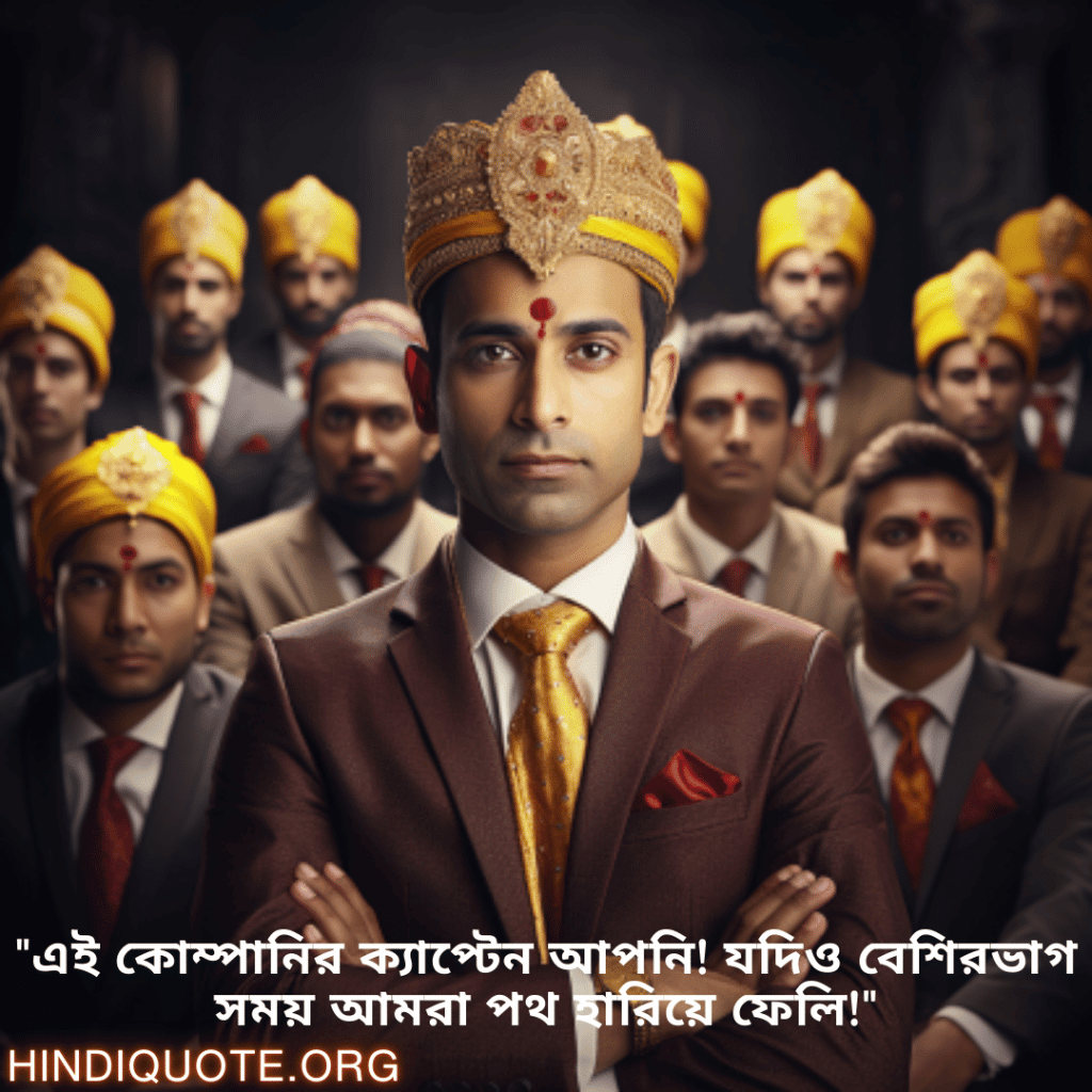 Jokes In Bengali For Your Boss "এই কোম্পানির ক্যাপ্টেন আপনি! যদিও বেশিরভাগ সময় আমরা পথ হারিয়ে ফেলি!"