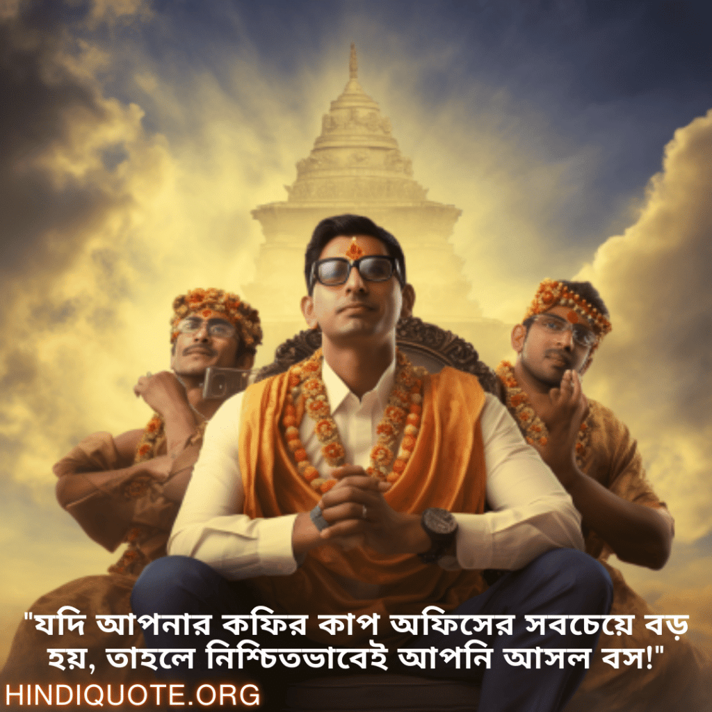 Jokes In Bengali For Your Boss "যদি আপনার কফির কাপ অফিসের সবচেয়ে বড় হয়, তাহলে নিশ্চিতভাবেই আপনি আসল বস!"