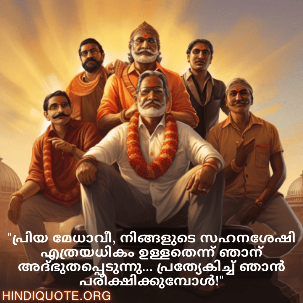 Malayalam Funny Quotes For Your Boss "പ്രിയ മേധാവീ, നിങ്ങളുടെ സഹനശേഷി എത്രയധികം ഉള്ളതെന്ന് ഞാന്‍ അദ്ഭുതപ്പെടുന്നു… പ്രത്യേകിച്ച് ഞാൻ പരീക്ഷിക്കുമ്പോൾ!"