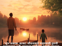 "शुभ सकाळ, काका! जीवनाकडे पाहण्याची तुमची सकारात्मक वृत्ती आम्हाला ऊर्जावान बनवते. आजचा दिवस अविस्मरणीय ठरो!"