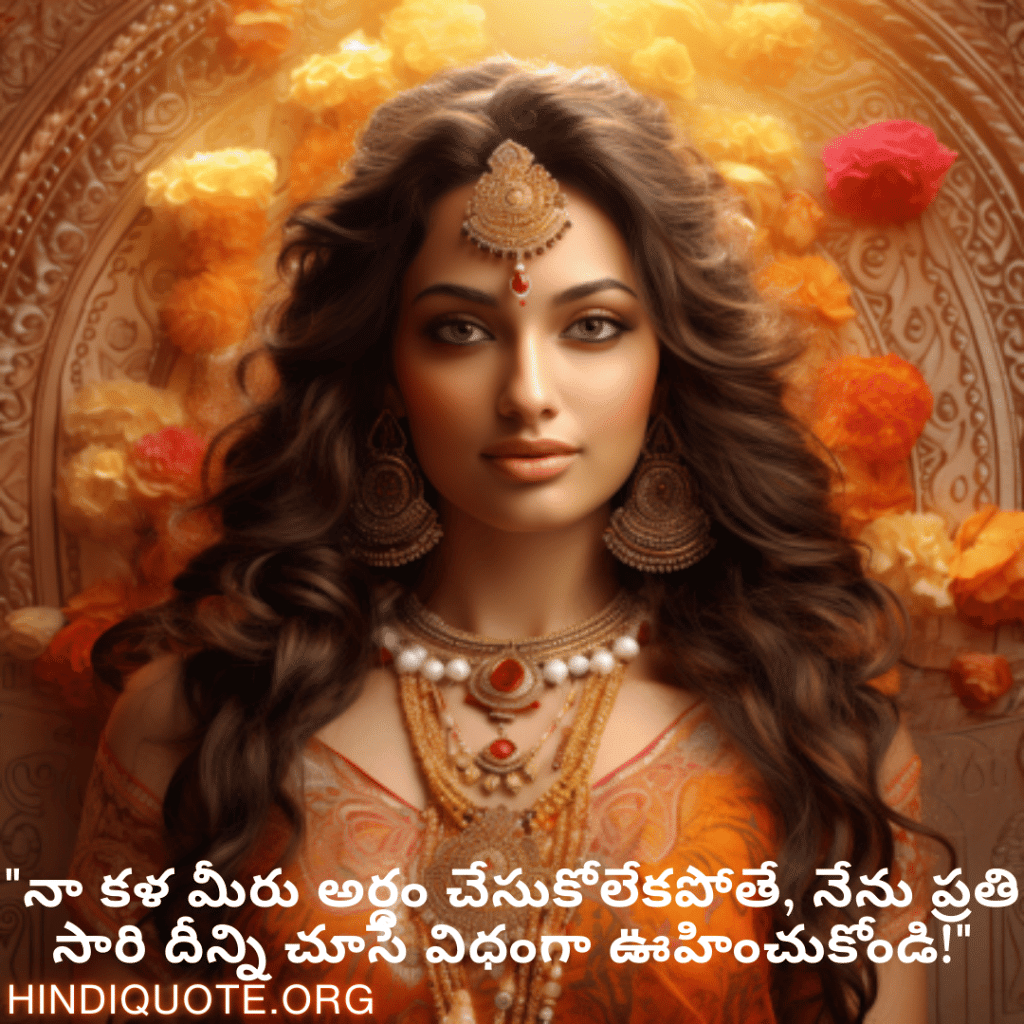 Funny Quotes In Telugu For An Artist "నా కళ మీరు అర్థం చేసుకోలేకపోతే, నేను ప్రతి సారి దీన్ని చూసే విధంగా ఊహించుకోండి!"