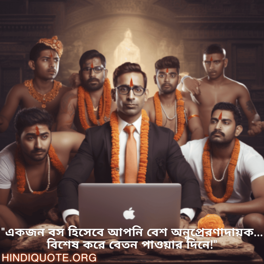 "একজন বস হিসেবে আপনি বেশ অনুপ্রেরণাদায়ক… বিশেষ করে বেতন পাওয়ার দিনে!"