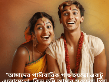 "আমাদের পারিবারিক গাছ হয়তো একটু এলোমেলো, কিন্তু তুমি আমার সবচেয়ে প্রিয় শাখা!"