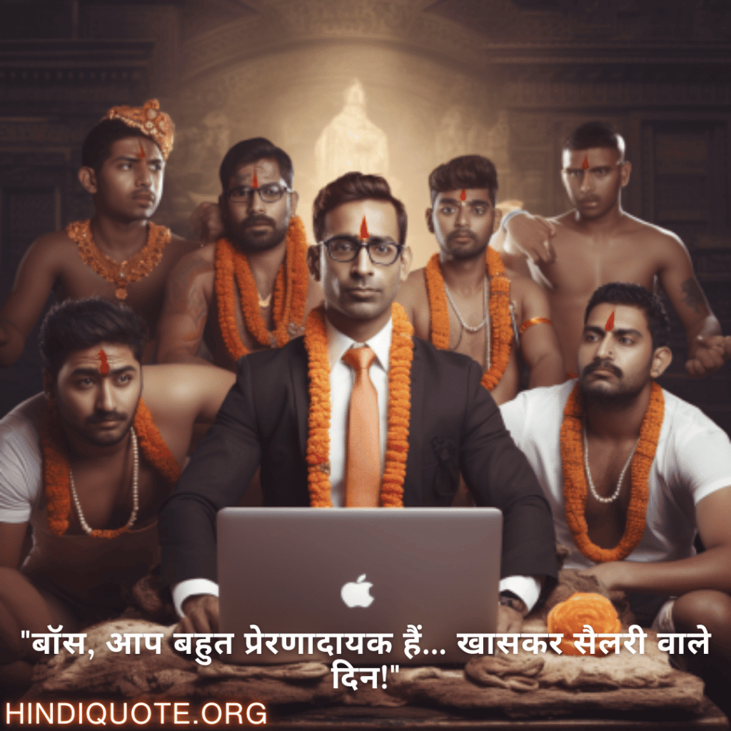 "बॉस, आप बहुत प्रेरणादायक हैं... खासकर सैलरी वाले दिन!"