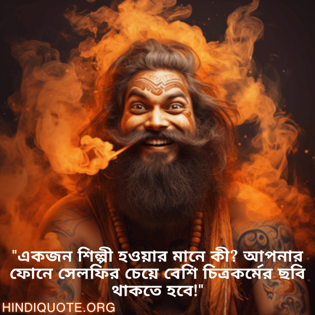 "একজন শিল্পী হওয়ার মানে কী? আপনার ফোনে সেলফির চেয়ে বেশি চিত্রকর্মের ছবি থাকতে হবে!"