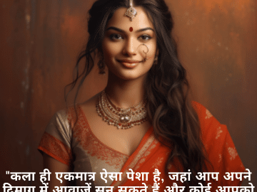 "कला ही एकमात्र ऐसा पेशा है, जहां आप अपने दिमाग में आवाजें सुन सकते हैं और कोई आपको पागल नहीं समझेगा!"