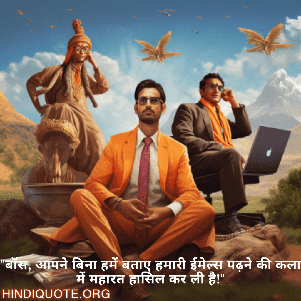 "बॉस, आपने बिना हमें बताए हमारी ईमेल्स पढ़ने की कला में महारत हासिल कर ली है!"