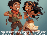 "जब मैं क्लास में हाथ उठाता हूँ, तो लगता है कि मैं बहुत समझदार हूँ... लेकिन असल में मैं बस वॉशरूम जाने की इजाज़त मांग रहा होता हूँ!"