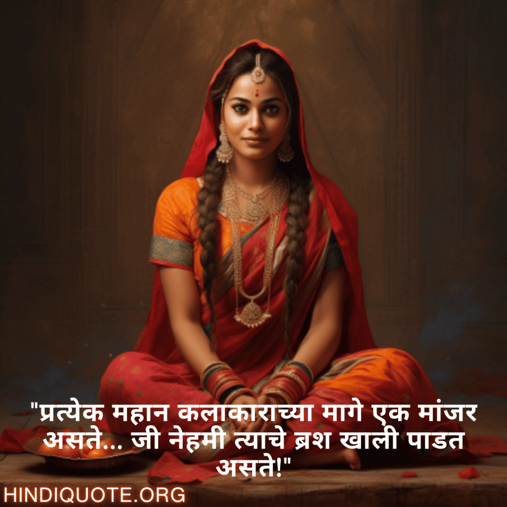 "प्रत्येक महान कलाकाराच्या मागे एक मांजर असते… जी नेहमी त्याचे ब्रश खाली पाडत असते!"