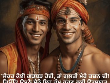 "ਜੇਕਰ ਕੋਈ ਗੜਬੜ ਹੋਈ, ਤਾਂ ਗਲਤੀ ਮੇਰੇ ਕਜ਼ਨ ਦੀ! ਕਿਉਂਕਿ ਉਸਨੇ ਮੈਨੂੰ ਇਹ ਕੰਮ ਕਰਣ ਲਈ ਉਤਸ਼ਾਹਤ ਕੀਤਾ ਸੀ!"